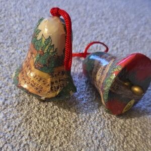 Festive Holiday Bell Ornaments